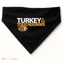 Turkey And Touchdowns USA-Made Doggie Bandana thumb 0