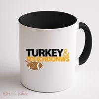 Turkey And Touchdowns Coffee Mug thumb 1