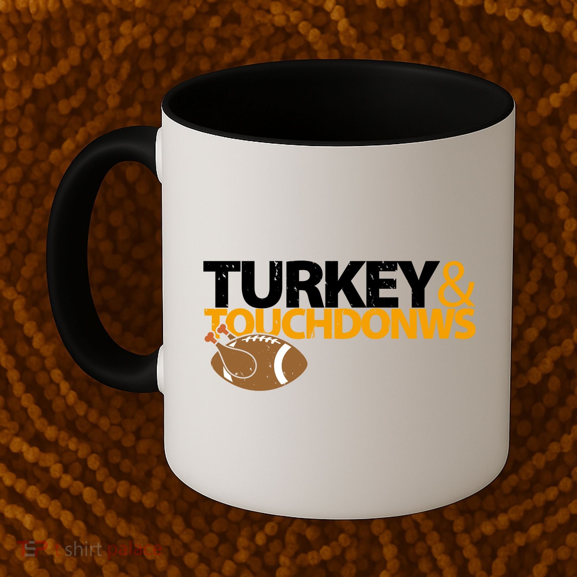 Turkey And Touchdowns Coffee Mug