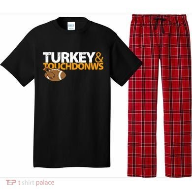 Turkey And Touchdowns Pajama Set