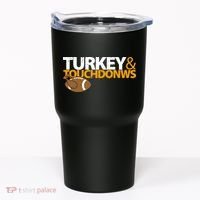 Turkey And Touchdowns Tumbler thumb 0
