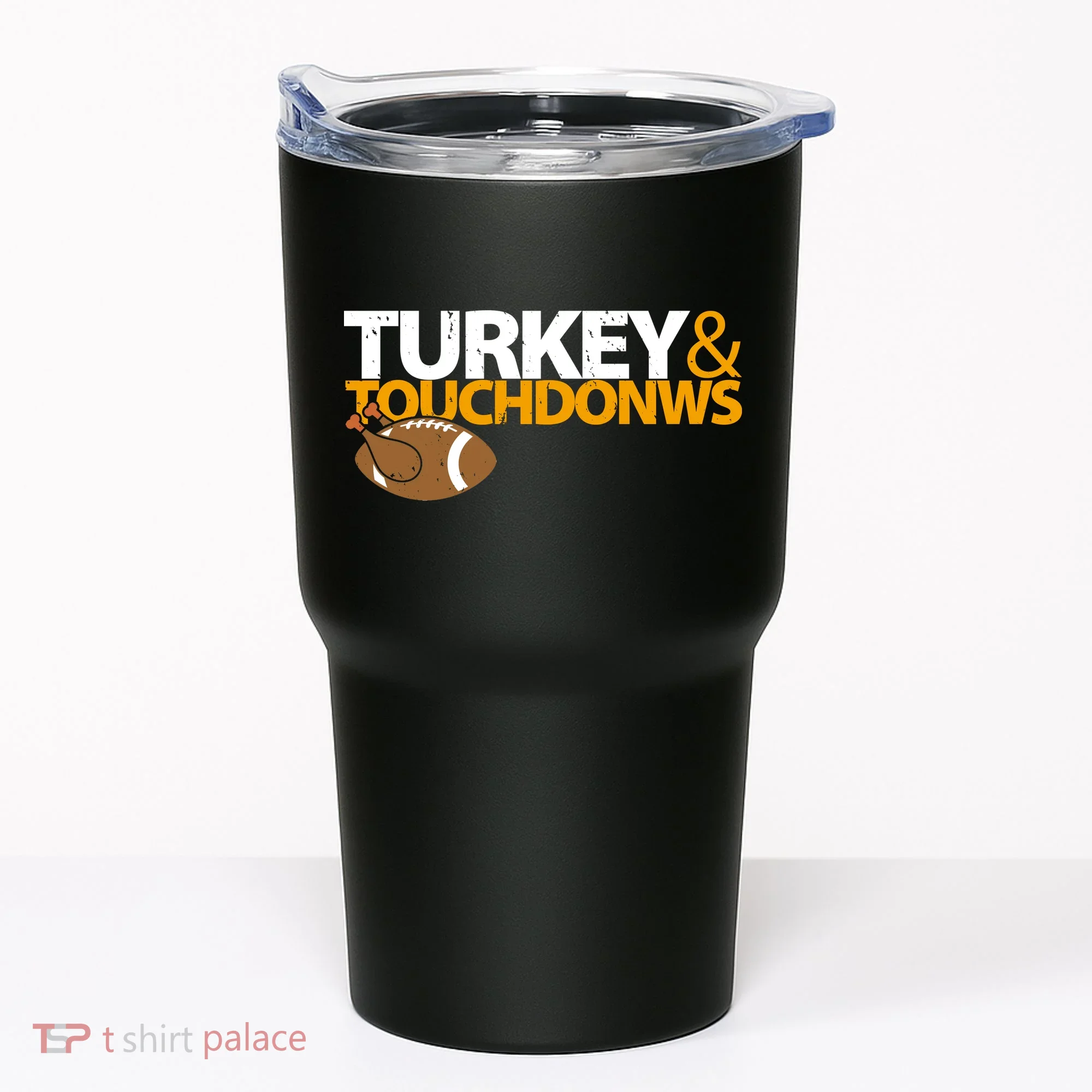Turkey And Touchdowns Tumbler