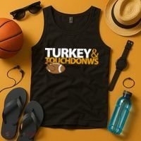 Turkey And Touchdowns Tank Top thumb 4