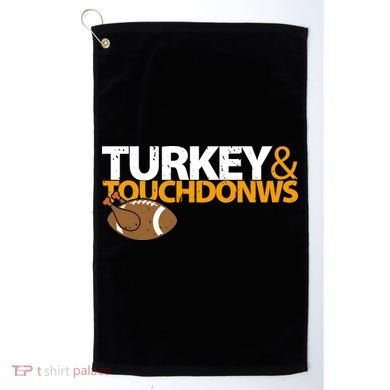 Turkey And Touchdowns Golf Towel