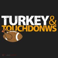 Turkey And Touchdowns Golf Towel thumb 3