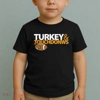 Turkey And Touchdowns Toddler T-Shirt thumb 2