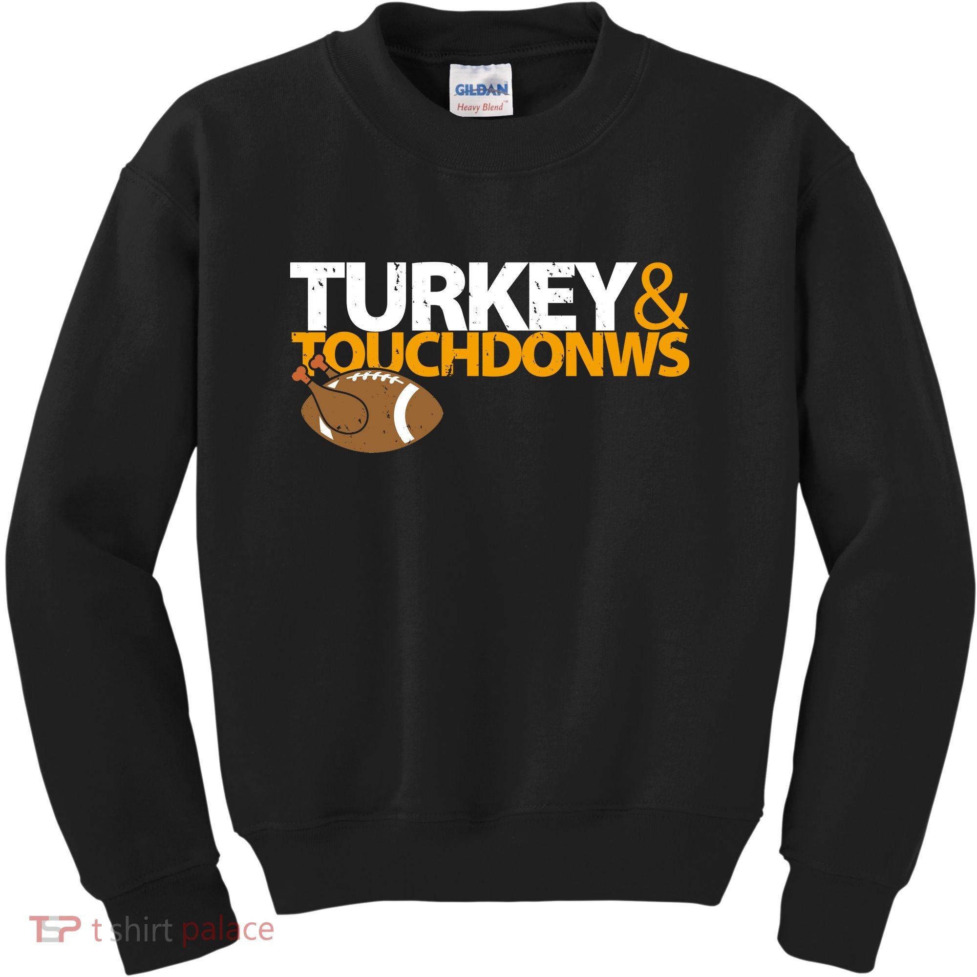 Turkey And Touchdowns Kids Sweatshirt