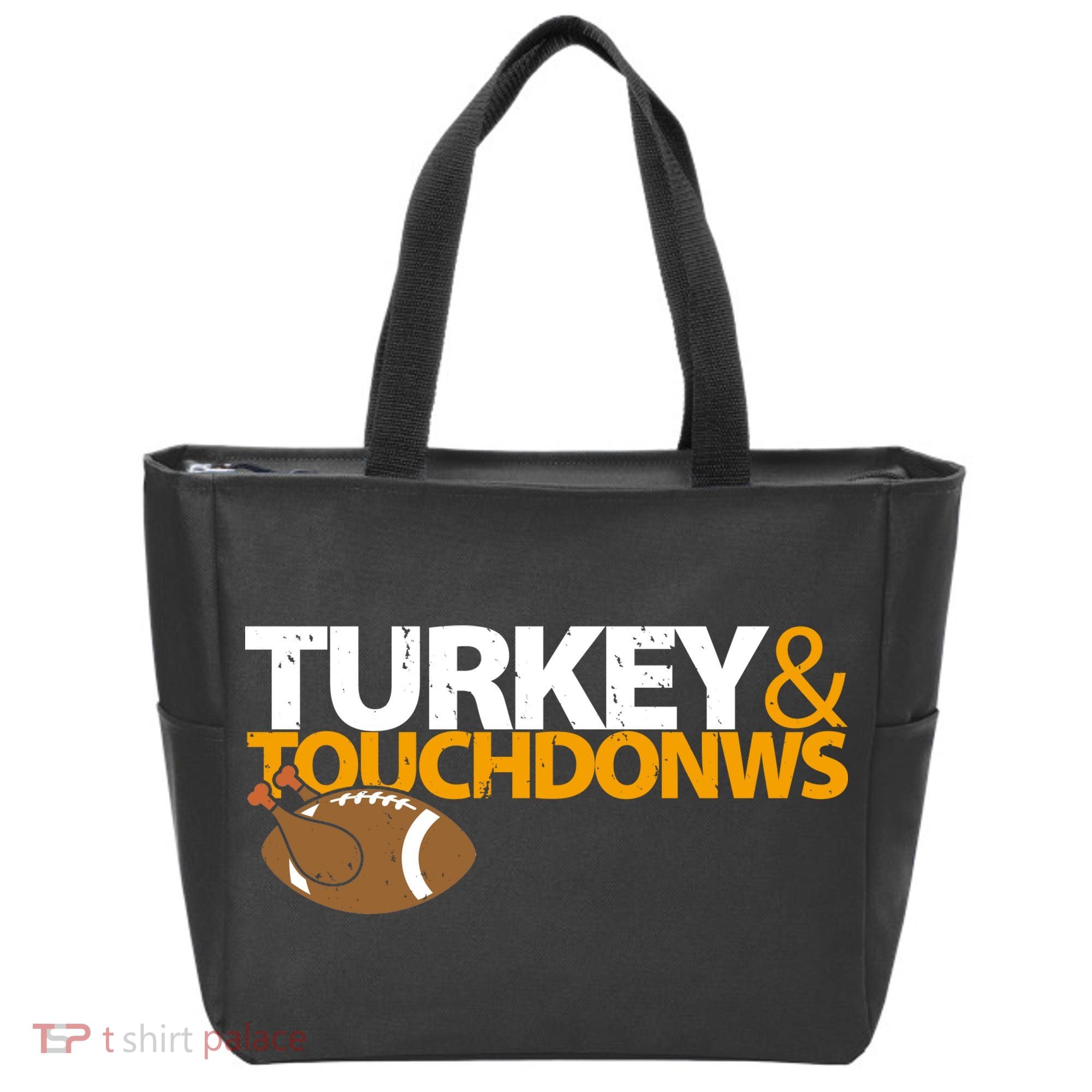 Turkey And Touchdowns Tote Bag
