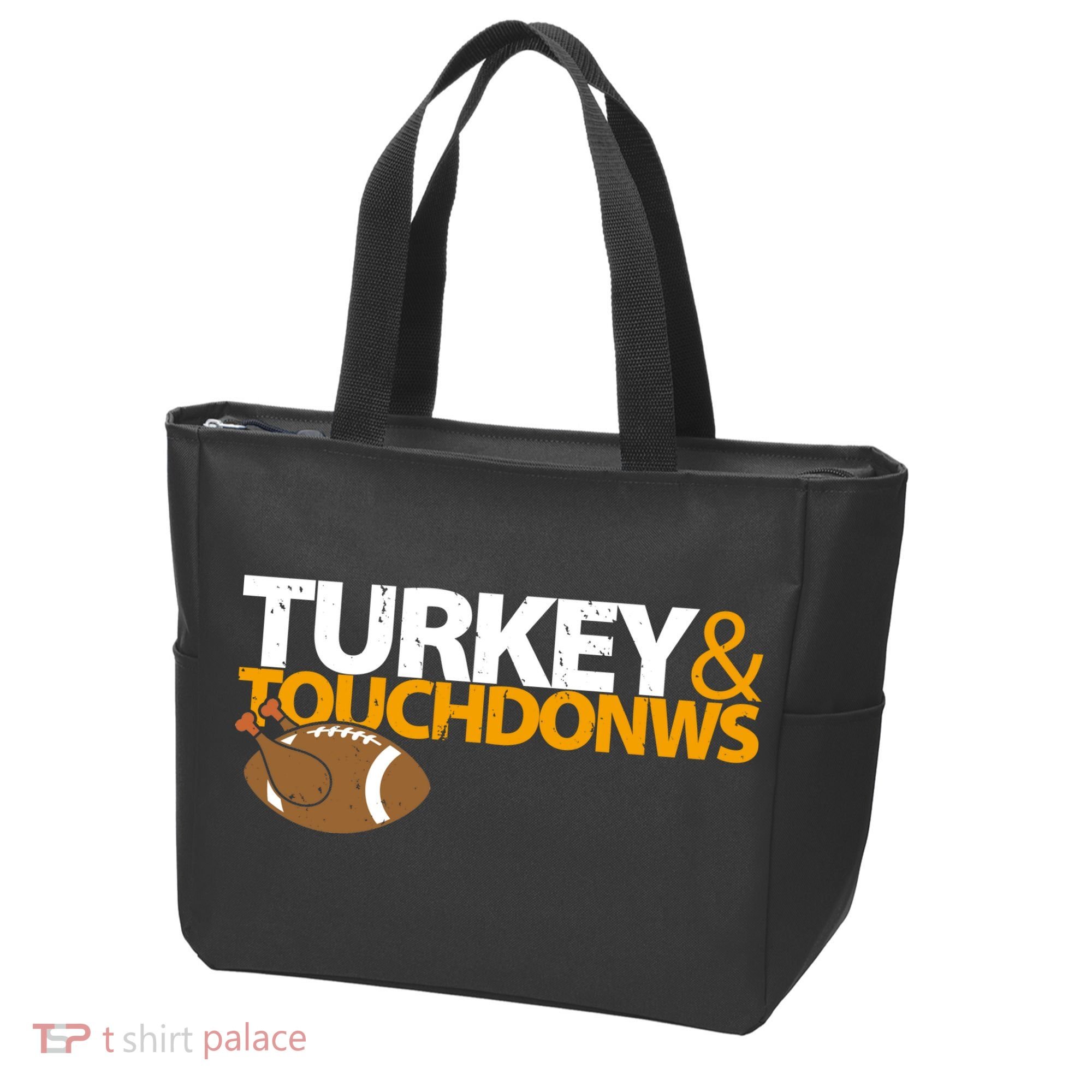 Turkey And Touchdowns Tote Bag