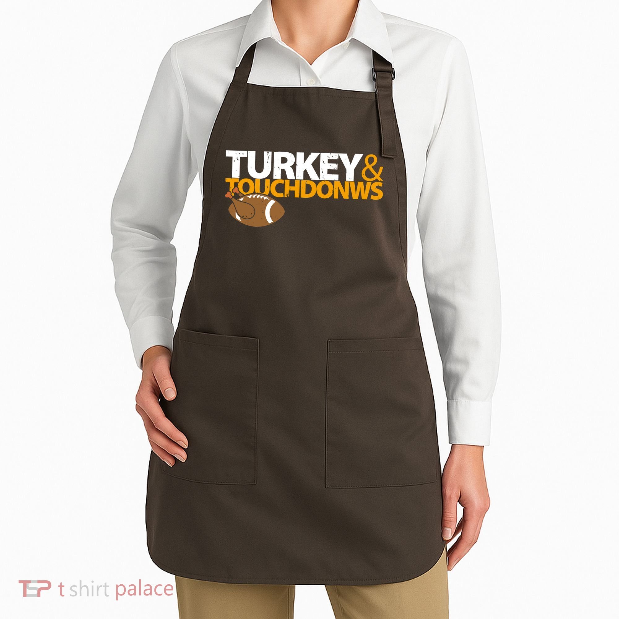 Turkey And Touchdowns Apron
