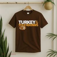 Turkey And Touchdowns T-Shirt thumb 2