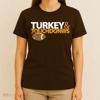 Turkey And Touchdowns T-Shirt thumb 4
