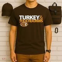 Turkey And Touchdowns T-Shirt thumb 6
