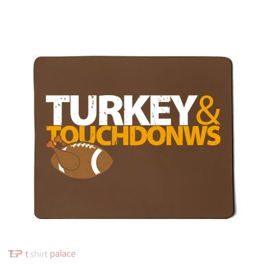 Turkey And Touchdowns Mousepad