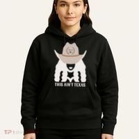 This Ain’T Texas Cowgirl Queen Bee Silhouette Texas Holdem Hoodie thumb 5