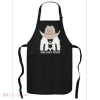This Ain’T Texas Cowgirl Queen Bee Silhouette Texas Holdem Apron thumb 0