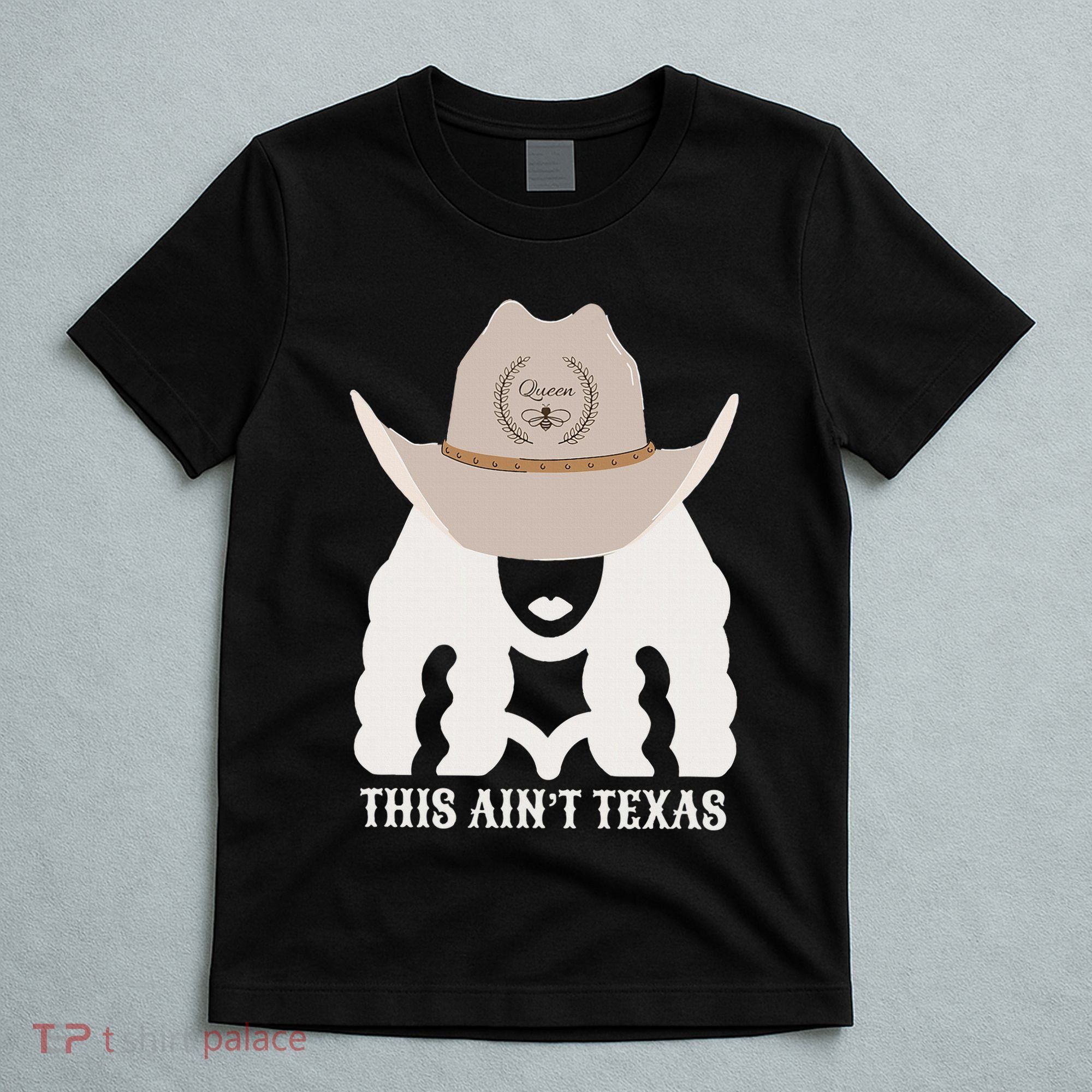 This Ain’T Texas Cowgirl Queen Bee Silhouette Texas Holdem T-Shirt