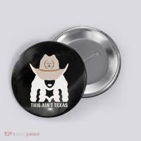 This Ain’T Texas Cowgirl Queen Bee Silhouette Texas Holdem Button thumb 0