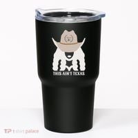 This Ain’T Texas Cowgirl Queen Bee Silhouette Texas Holdem Tumbler thumb 0