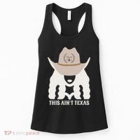 This Ain’T Texas Cowgirl Queen Bee Silhouette Texas Holdem Women's Tank Top thumb 0