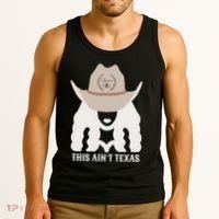 This Ain’T Texas Cowgirl Queen Bee Silhouette Texas Holdem Tank Top thumb 3