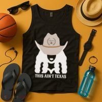 This Ain’T Texas Cowgirl Queen Bee Silhouette Texas Holdem Tank Top thumb 4