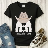 This Ain’T Texas Cowgirl Queen Bee Silhouette Texas Holdem Women's T-Shirt thumb 3