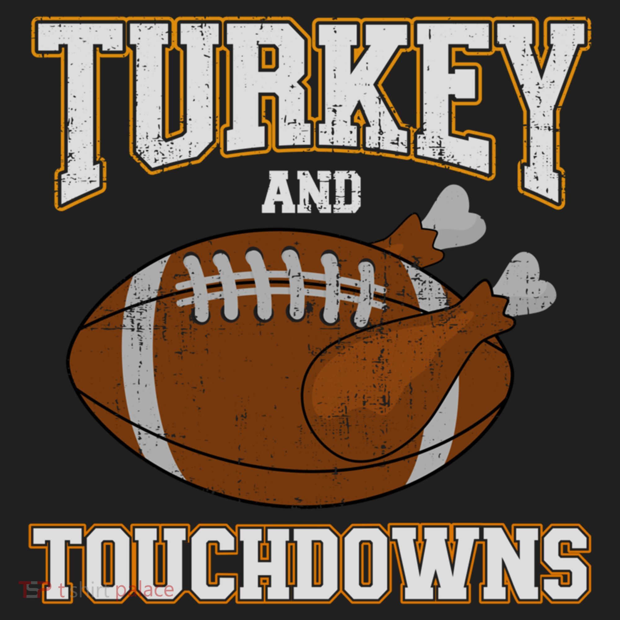 Turkey And Touchdowns For Thanksgiving Football Dinner Gift Hat