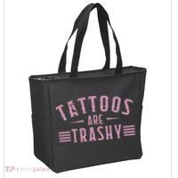 Tattoos Are Trashy Tattoo Meme Lover Tattoos Tote Bag thumb 2