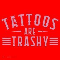 Tattoos Are Trashy Tattoo Meme Lover Tattoos Santa Hat thumb 1