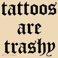 Tattoos Are Trashy Tote Bag thumb 4