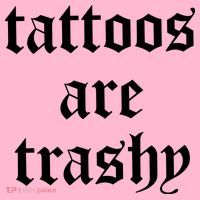 Tattoos Are Trashy Coaster thumb 2
