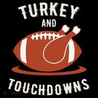 Turkey And Touchdowns Funny Thanksgiving Doggie Tank thumb 4