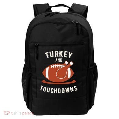 Turkey And Touchdowns Funny Thanksgiving Backpack