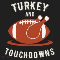 Turkey And Touchdowns Funny Thanksgiving Hat thumb 2