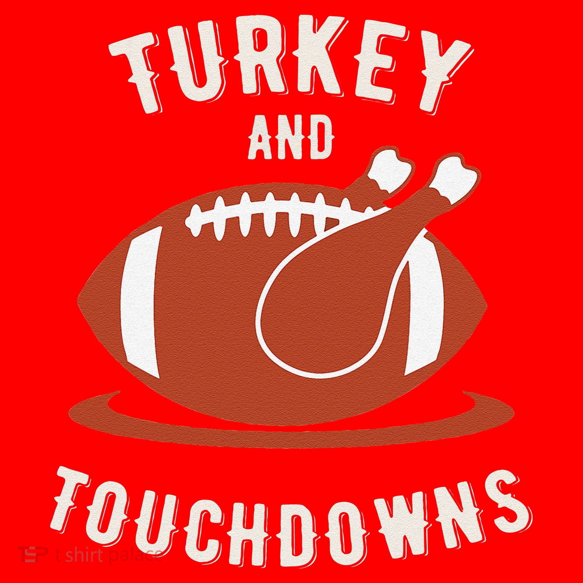 Turkey And Touchdowns Funny Thanksgiving Santa Hat
