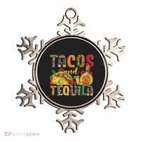 Tacos And Tequila Funny Drinking Taco Mexican Food Lover Ornament thumb 0
