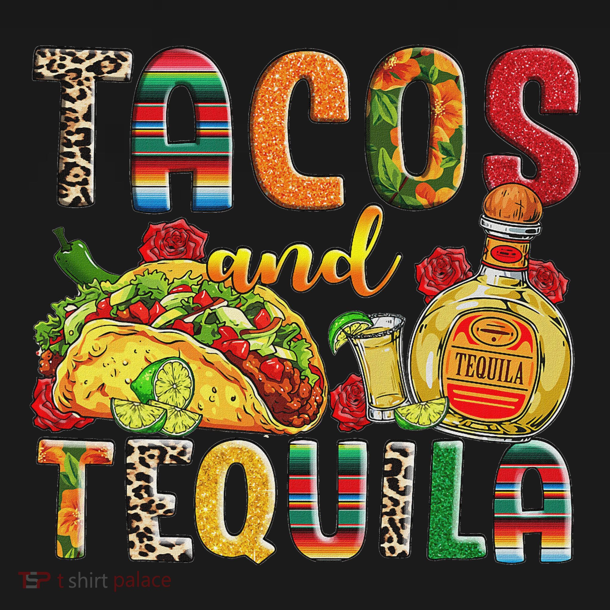 Tacos And Tequila Funny Drinking Taco Mexican Food Lover Baby Bodysuit