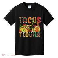 Tacos And Tequila Funny Drinking Taco Mexican Food Lover Kids T-Shirt thumb 0