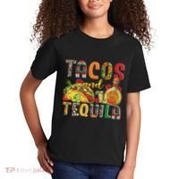 Tacos And Tequila Funny Drinking Taco Mexican Food Lover Kids T-Shirt thumb 2