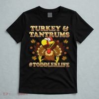 Turkey And Tantrums Life Funny Thanksgiving T-Shirt thumb 5