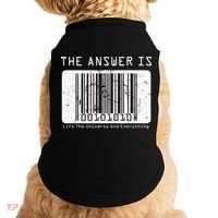 The Answer to Life The Universe and Everything in barcode Doggie Tank thumb 0