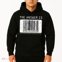 The Answer to Life The Universe and Everything in barcode Hoodie thumb 2