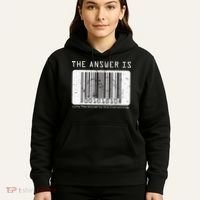 The Answer to Life The Universe and Everything in barcode Hoodie thumb 5
