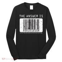 The Answer to Life The Universe and Everything in barcode Long Sleeve Shirt thumb 0