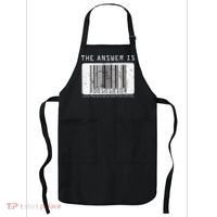The Answer to Life The Universe and Everything in barcode Apron thumb 0