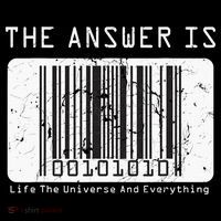 The Answer to Life The Universe and Everything in barcode Women's Hoodie thumb 2