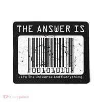 The Answer to Life The Universe and Everything in barcode Mousepad thumb 0
