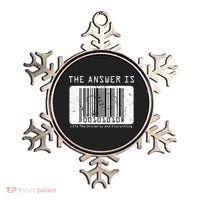 The Answer to Life The Universe and Everything in barcode Ornament thumb 0