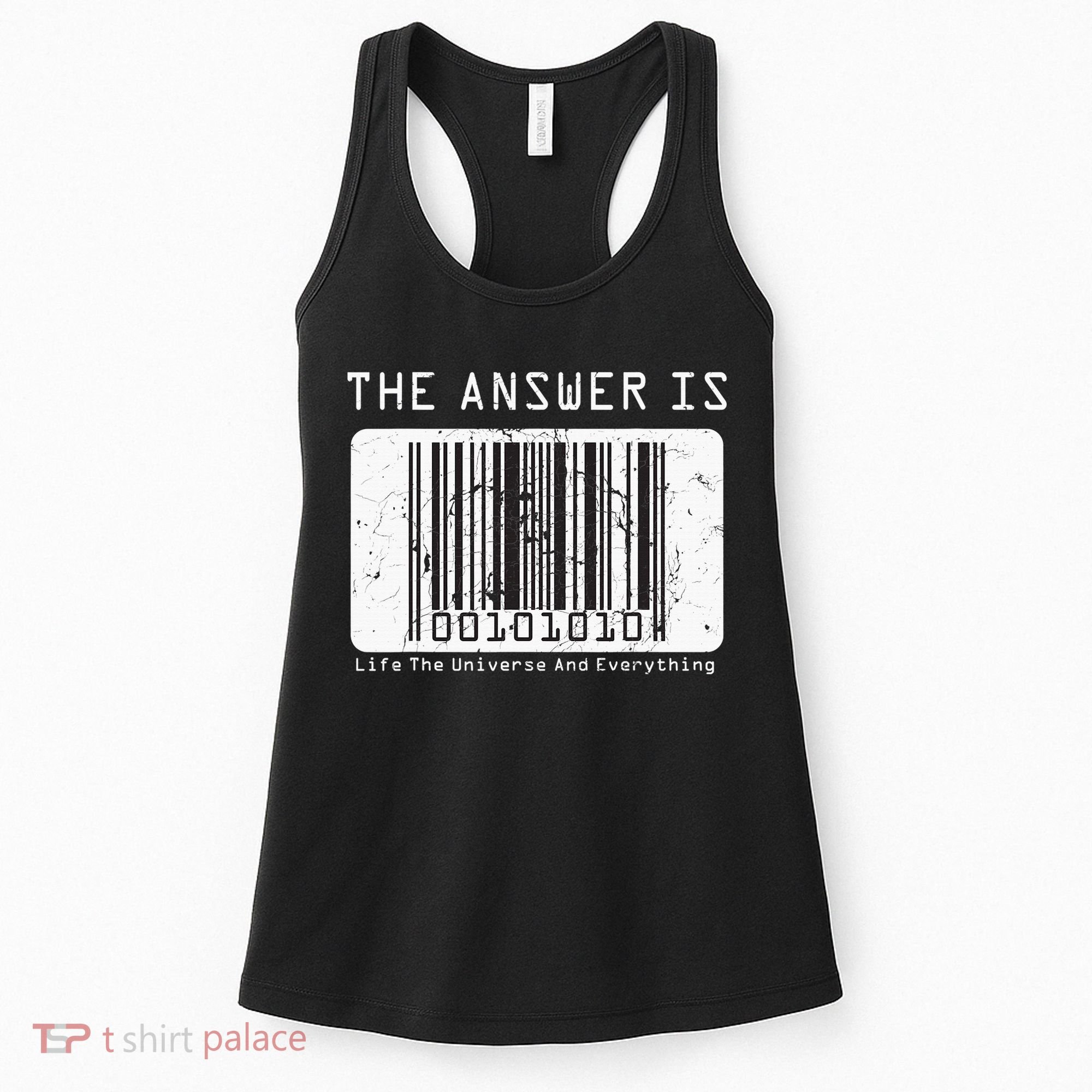The Answer to Life The Universe and Everything in barcode Women's Tank Top